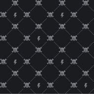 skulls and rays pattern N2