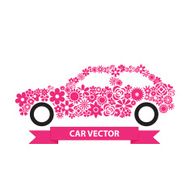 Flower Car vector N4