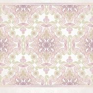 Vector floral border in Eastern style N6