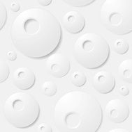 Abstract grey paper circles background