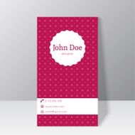 Trendy business card template N6