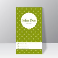 Trendy business card template N7