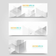 Vector Abstract geometric shape from gray cubes N6