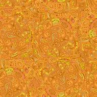 Seamless texture of orange color with a print style Tribal
