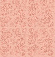 Seamless Pattern with Rose
