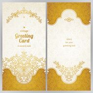 Vintage ornate cards in oriental style N20