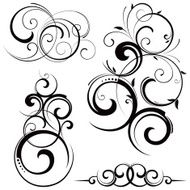 Fancy decorative scrolls