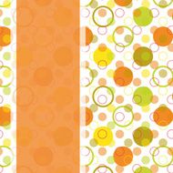 card design with colorful polka dot