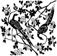 Birds and flowers 2 (Vector)