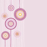 Pink flourishes background