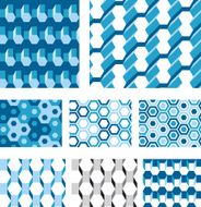 Hexagon patterns (seamless)