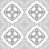 Celtic knot seamless pattern N2