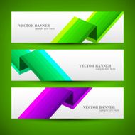 Set banner abstract illustration