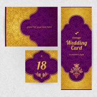 Vintage ornate cards in Eastern style N2