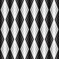 black and white rhombus pattern