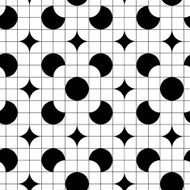 Retro tiles seamless pattern vector background
