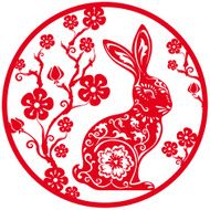 Chinese year of the rabbit 2011 (red)