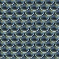 Fish Scales Seamless Repeating Tile in Blue with Highlights
