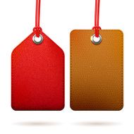 Two textured tags