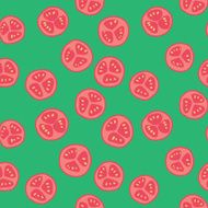 Stylized tomato pattern