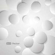 Circles with Drop Shadows - Abstract Background Vector N2