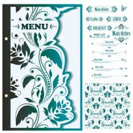 Restaurant menu design template - vector