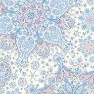 Winter Paisley Background