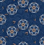 Seamless Cherry Blossom Floral Pattern Vector N2