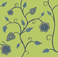 Flowers and Leaves Wallpaper