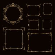 Vector decorative frame N8