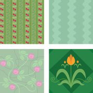 Seamless tiles - green