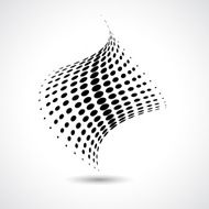 abstract black and white dots pattern background N3