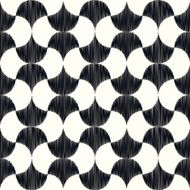 seamless black and white geometric tiles pattern