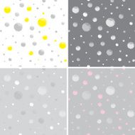 set of 4 abstract background with dots N2