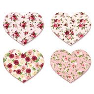 Valentine&#039;s day hearts with roses patterns Vector eps-10