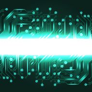 Abstract electronics blue background with circuit board texture