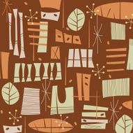 Fifties Retro Brown pattern