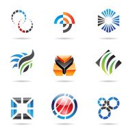 Various colorful abstract icons
