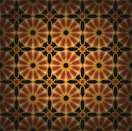 Black Cross Islamic tile