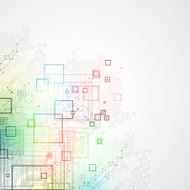 Abstract square technology concept of business background