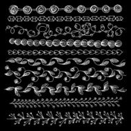 Hand drawn vector line