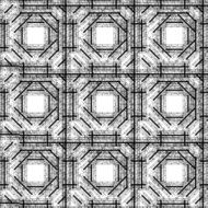 abstract black and white line check pattern background