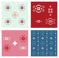 Four Sweet Seamless Wallpaper Pattern Backgrounds