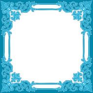 blue corner ornament