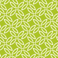 Green and white seamless pattern based on Celtic Quarternary knot