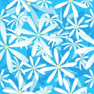 Calypso Daisies Seamless Wallpaper Background