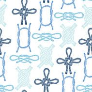 Seamless pattern with colorful marine knots