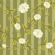 Magnolia blossom seamless background