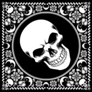bandana pattern with skull N2