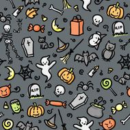 seamless pattern halloween (color)